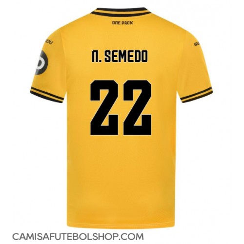 Camisa de time de futebol Wolves Nelson Semedo #22 Replicas 1º Equipamento 2024-25 Manga Curta